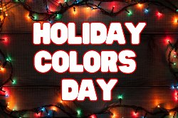 Christmas colored lights